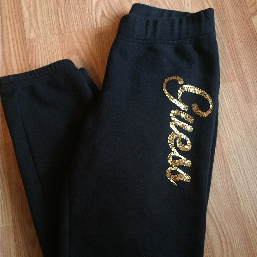 GUESS Black and Gold Sweatpants 👑